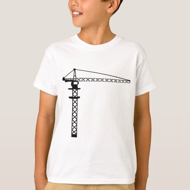 Camiseta Guindaste de construção (Frente)