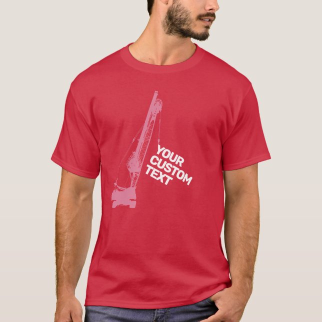 Camiseta Guindaste de Construção (Frente)