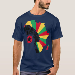 Camiseta Guiné-Bissau Bandeira África Mapa Patrimônio Étnic