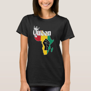 Camiseta Guiné Conacri Queen Com Bandeira Conacri Em África