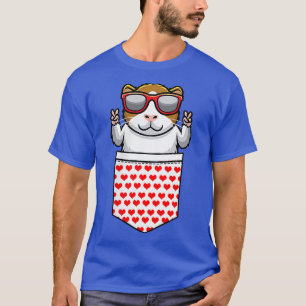 Camiseta Guiné do Side Pocket Peace Sinal Óculos de sol