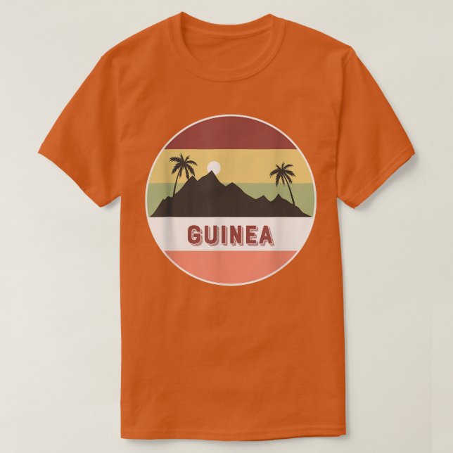 Camiseta guiné e palmeiras (Frente do Design)