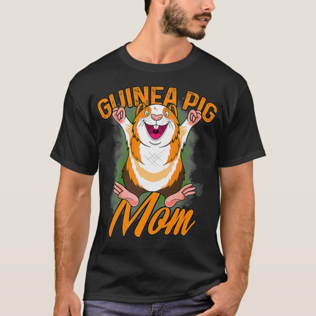 Camiseta Guiné Engraçado Pig Lover Gift Mulheres Mens Premi (Frente)