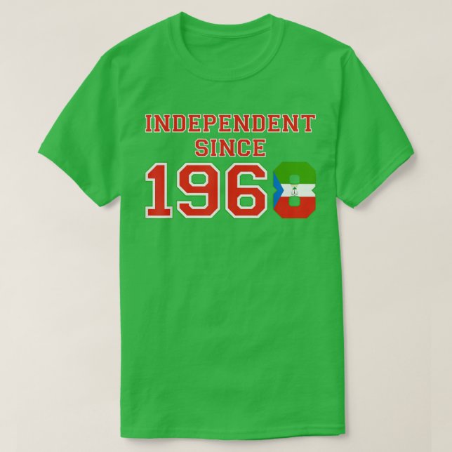 Camiseta Guiné Equatorial Independente Desde 1968 (Frente do Design)