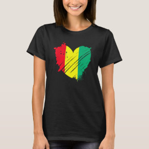 Camiseta Guiné Flag I Love Guiné Está No Meu Dna Para Guin