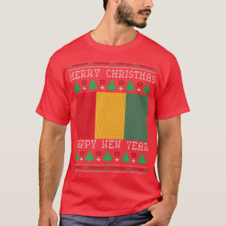 Camiseta Guiné Flag Ugly Christmas