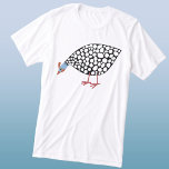 Camiseta Guiné Fowl<br><div class="desc">Um guineense bonitinho tendo um pica contente. Arte original de Nic Squirrell.</div>