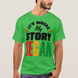 Camiseta Guiné Guineense é o lugar onde minha história é Be