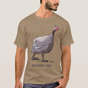 Camiseta Guiné Hen Fowl Guineafowl Fazenda de aves de capoe