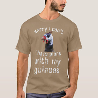 Camiseta Guiné Hen Poultry Fazenda Bird Country Engraçado D