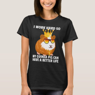 Camiseta Guiné Mãe Pai Piggies Cute Proprietário de Figurin