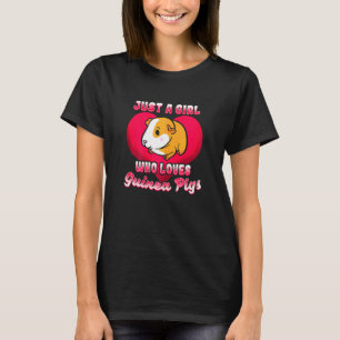 Camiseta Guiné Pig Amor Peruano Apenas Uma Menina Presente