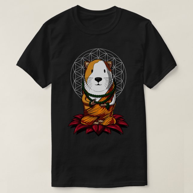 Camiseta Guiné Pig Buddha (Frente do Design)