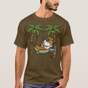 Camiseta Guiné Pig Cavy Rodent Em Férias De Hammock