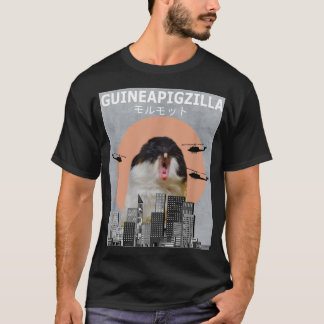 Camiseta Guiné Pig Guinepigzilla Animal Engraçado Suínos Gu