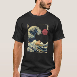 Camiseta Guiné Pig Kanagawa Ontem Surf Engraçado