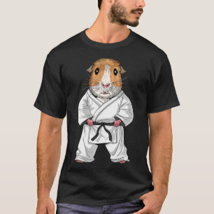 Camiseta Guiné Pig Karate Ninja Jiu-jitsu Taekwondo Martia