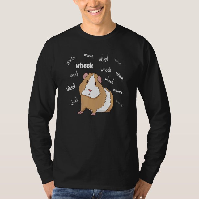 Camiseta Guiné Pig Love Guiné Pig Wheek Feed Me Gui (Frente)