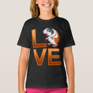 Camiseta Guiné Pig Love Suíno-guaxinim Pet Lover Lega