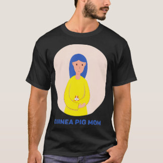 Camiseta Guiné Pig Mãe Cavy Doméstico