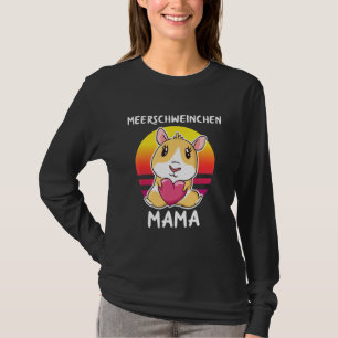 Camiseta Guiné Pig Mama Para Guineense Pig Retro