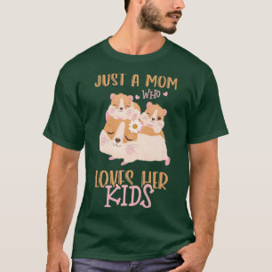 Camiseta Guiné Pig Mamãe De Amor Apenas Uma Mãe Que Ama Seu