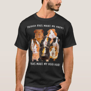Camiseta Guiné Pig me faz feliz porquinho