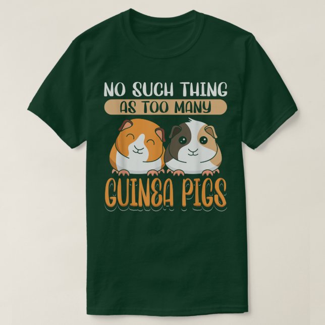 Camiseta Guiné Pig Não É Uma Coisa Tão Grande Quanto Porcos (Frente do Design)