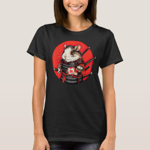 Camiseta Guiné Pig Samurai Funny Pet Warrior