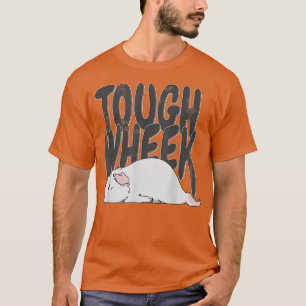 Camiseta Guiné Pig Tough Wheel Albino White Guiné Pet