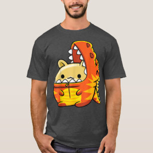 Camiseta Guiné Pig Vestindo O Ouro Rex Dinossaur Ou Um Syri