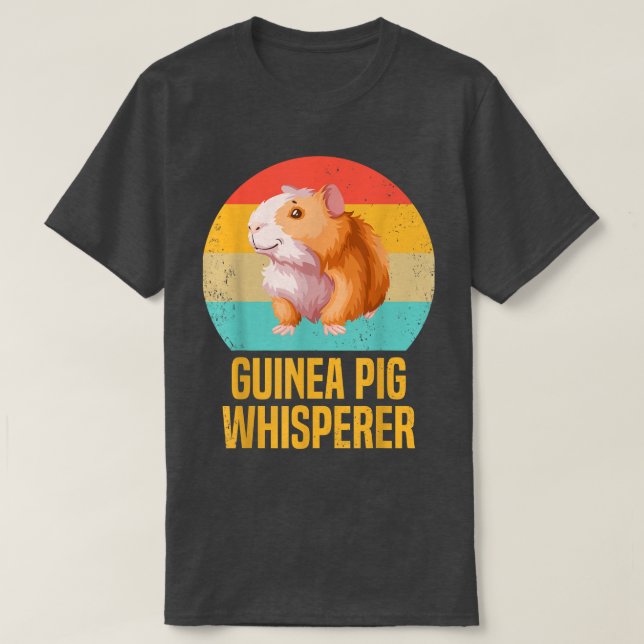 Camiseta Guiné Pig Whisperer Engraçado Design (Frente do Design)