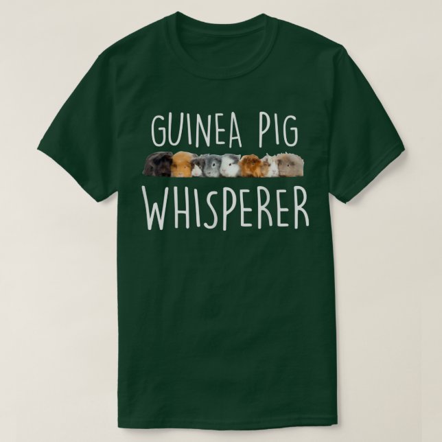 Camiseta Guiné Pig Whisperer Engraçado Guiné Diversidade de (Frente do Design)