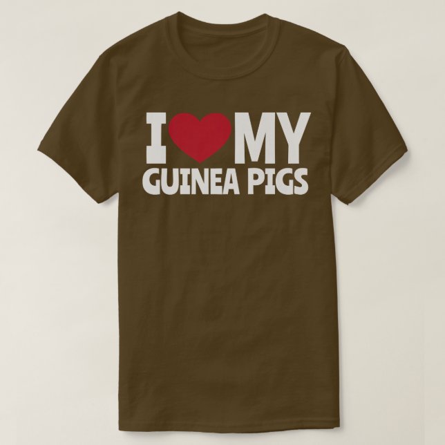 Camiseta Guiné Pigs LOVE (Frente do Design)