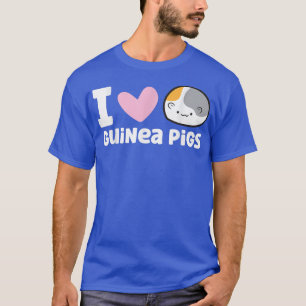 Camiseta Guiné Pigs Love I Love Guiné Pigs