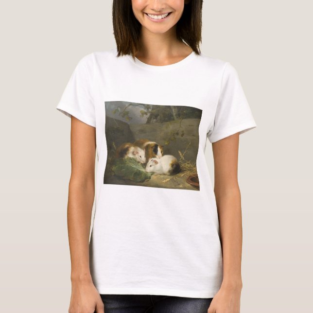 Camiseta Guiné Pigs (por George Morland) (Frente)