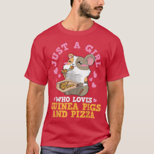 Camiseta Guiné Pizza Love Anime Kawaii