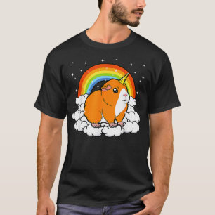 Camiseta Guiné Porco Branco Unicórnio Místico Cavalo Arc