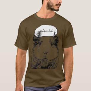Camiseta Guiné-Porco Chef Cozinhar Engraçado Prêmio Cook