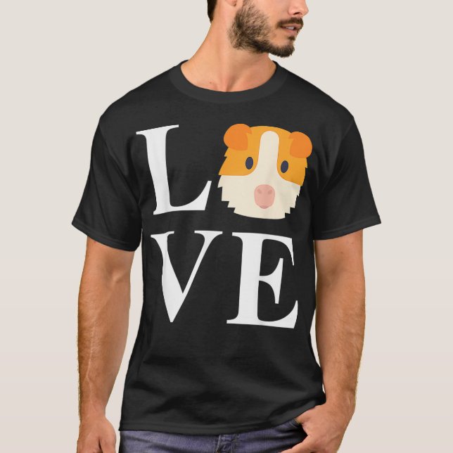Camiseta Guiné Porco Cute Engraçado Guiné Suína Engraçado P (Frente)