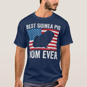 Camiseta Guiné Porco Mãe Bandeira Americana Engraçado Guiné