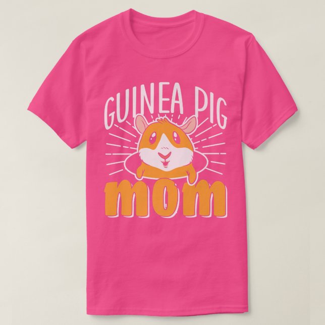 Camiseta Guiné-Porco Mamãe Animal Cute Lover Pet Premium (Frente do Design)