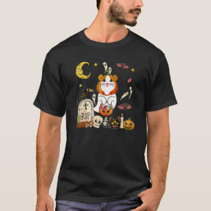 Camiseta Guiné Pumpkin Face A Boo Ghost Halloween Cos