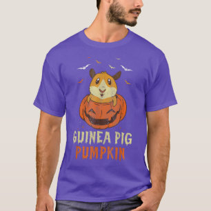Camiseta Guiné Pumpkin Halloween Morcego Morcego Louco