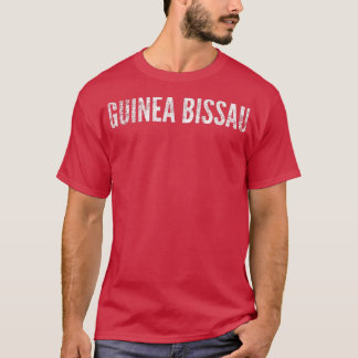 Camiseta Guinea Bissau Distressed Graphic 