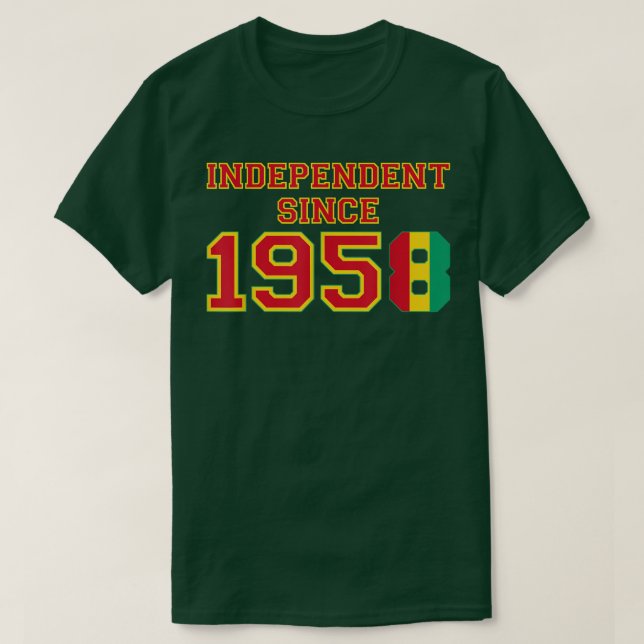 Camiseta Guinea  Independent Since 1958  (Frente do Design)