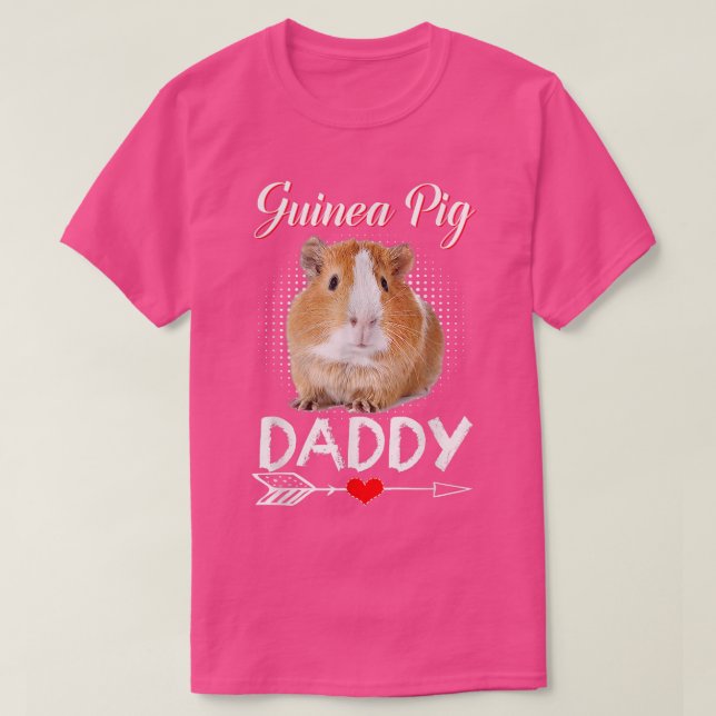 Camiseta Guinea Pig Daddy Costume Clothing Cute Guinea Pig  (Frente do Design)