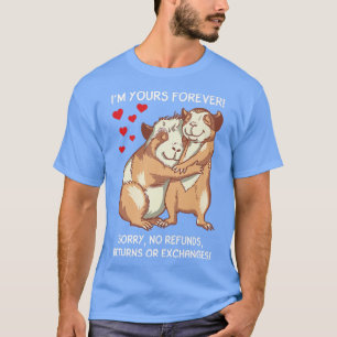 Camiseta Guinea Pig Hearts Love Sow Wedding Valentine's Day