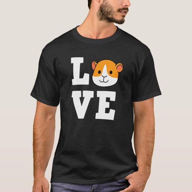 Camiseta Guinea Pig Love Cute Furry Potato Hamster Cavy Pet (Frente)