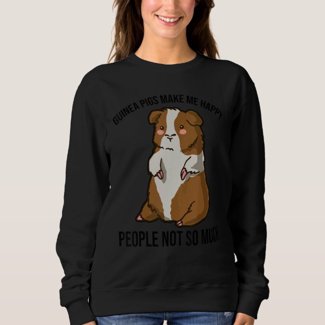 Camiseta Guinea Pig Makes Me Happy People Not So Much Anima (Frente)